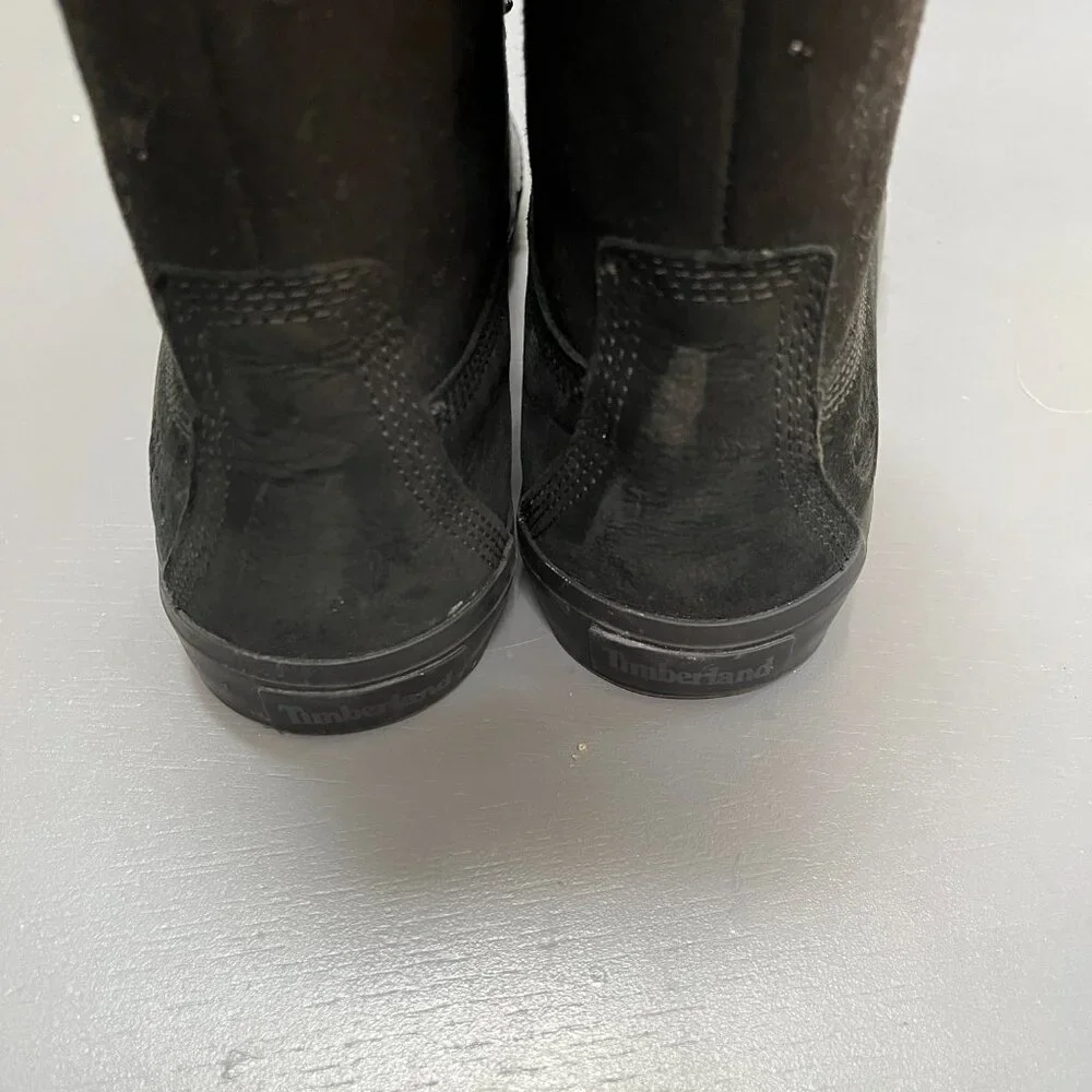 Timberland Women's Skyla‎ Bay Lightweight Fold Down Fur Lined Black Size 8